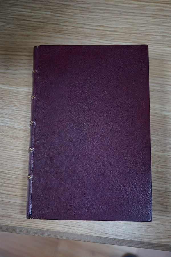 William Faulkner - The Town, first edition, Random House, New York, 1957, full wine coloured morocco by Zaehnsdorf for Asprey & Co. Condition - good